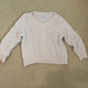Pink Diamond textured sweater